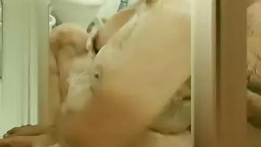 Hot wife Mohini bathing with hubby friends