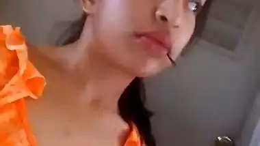 Cute Indian teen girl exposing