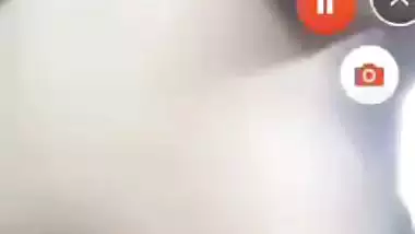 Girlfriend exposing big boobs and pussy fingering