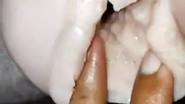 Indian Men fucking flashlight and tearing it apart.