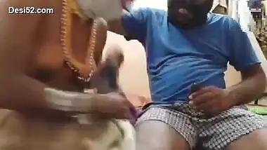 Lund sucking pussy in front of husband