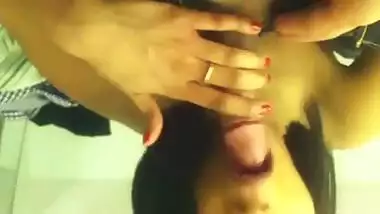 Sexy Gujarati girl sucking her lover’s penis