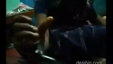 Tamil Wife Applying Oil Shake Her Hubby