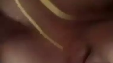 Tamil married aunty with thaali with audio boob press fuck