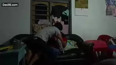 Romance on sofa
