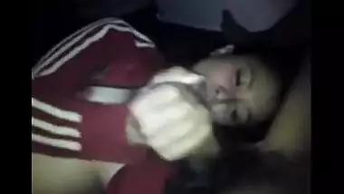 Indian sex movie scene of Pune college older girlfriend giving blowjob