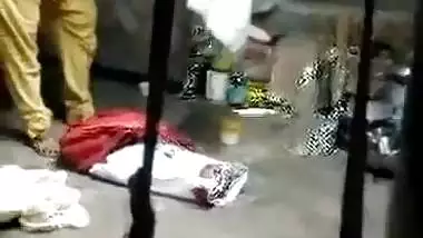 Spying on sister when she was changing her dress