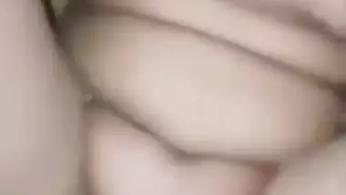 XXX partner touches chubby Desi housewife's twins before penetration
