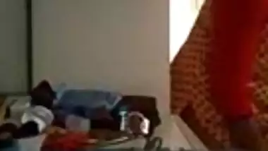 Tamil wife dressing up 