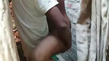 Cute village wife nude bath and standing sex