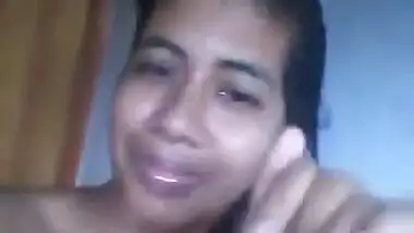 Cute girl bath
