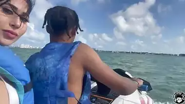 Lil d klaps Valerie kay on a jetski