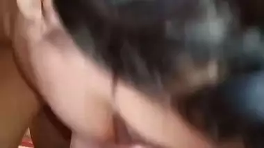 Chubby naked girl sucking dick of BF
