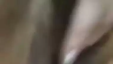 Pakistani wife fingering pussy on selfie web camera