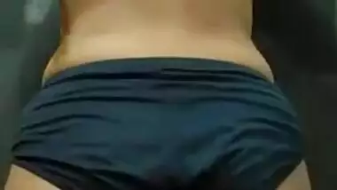 Indian female takes jeans and T-shirt off to show XXX parts of sex body