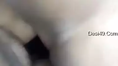 Super Hot Look Desi Girl Boob Pressing And