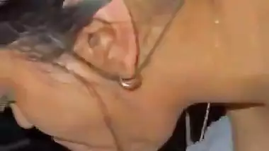 Naughty Babe Sucking Dick in the Car after Tinder Date