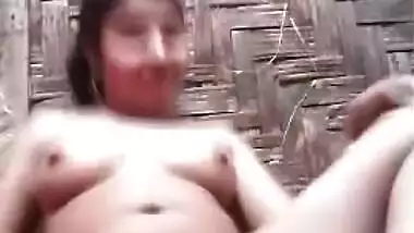 Sexy nude village girl selfie MMS