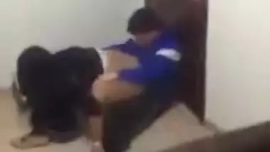 Naughty teen school girl fuck in the classroom and caught on cam, Desi mms scandal