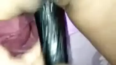Wife using brinjal for mastribution