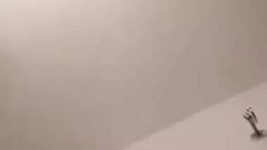 Pretty Indian gal in red XXX lingerie loves to have solo sex at home