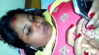 Randi captured while she was busy phone