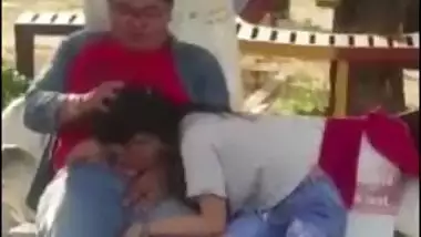 Tamil GF sucks BF dick outdoor In the park and swallows cum, new Desi mms