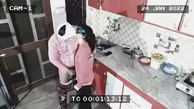 Owner And Maid Caught In Kitchen. Blowjob And Hard Fuck
