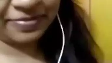 Shy Bangladeshi Girl Showing Big Boobs to Lover On Video Call