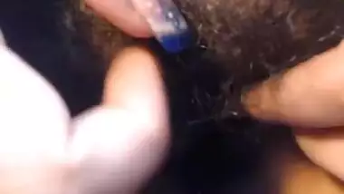 Indian girl with hairy pussy and big tits