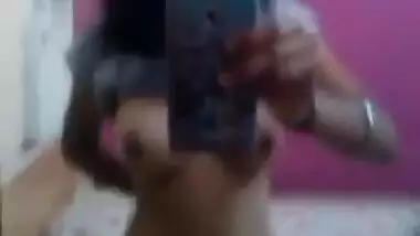 Cute College Indian Teen Makes A Nude Selfie For BF