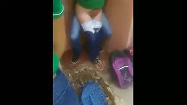 Gorgeous college gal bonks boyfriend infront of her friends