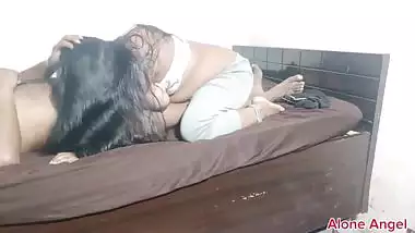 Indian bhabhi blowjob and footjob with devar