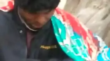 Horny lovers outdoor daring blowjob sex video