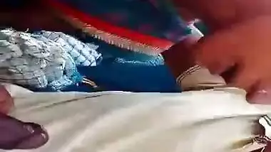 Dressed-up young Desi woman allows man to penetrate her XXX mouth