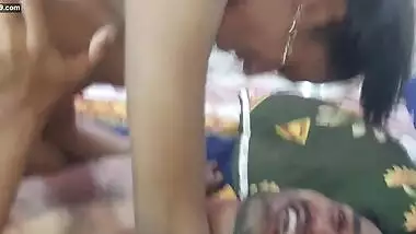 College girl gat her tight pussy sharing with two guys at home Bengali Sex threesome