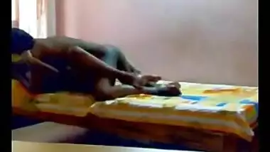 Hot South Indian couple enjoying sex in their...