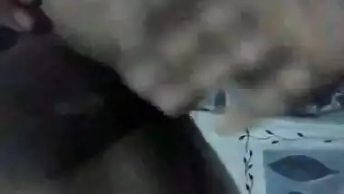 Mallu bhabhi lying in bed with panty pulled...