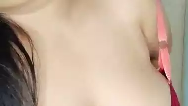Cute village bhabhi topless stand for lover