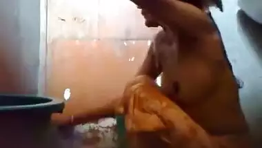 Bangladeshi Maid taking shower.