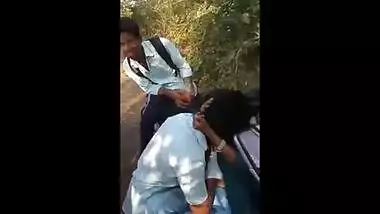 Outdoor mms scandal of desi college girl Neha