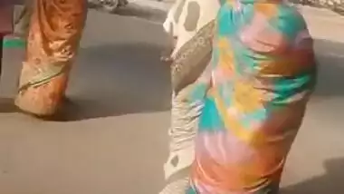 SATINSILK SAREE AUNTY