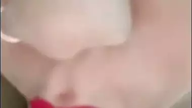 Tango girl Sweety Queen shows soft boobs with long nipples