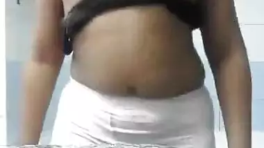 Indian girl flashing her assets