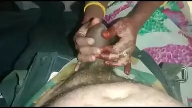 Dick hungry bhabhi blowjob to hubby at night