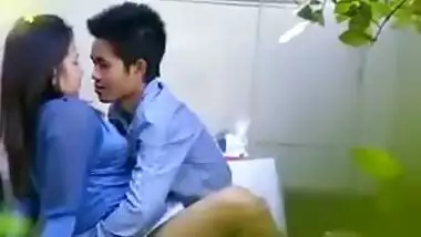 Lovers Having Fun Outdoor