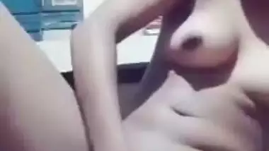 Bengali Desi horny XXX girl fingering her twat on selfie cam