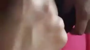 Play with bhabhi boobs and pussy inside car