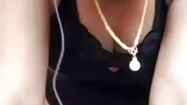 Sexy Mallu Bhabhi Shows Boobs On VC Part 5