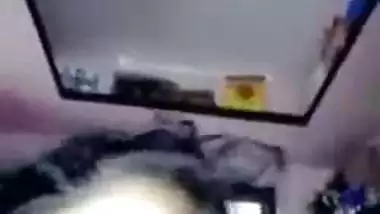 Older aunty showing cookie on a live movie scene call